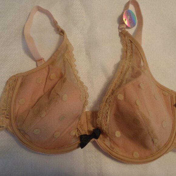 COSMOPOLITAN 36B Choice Underwire Lace Dot Convertible Straps Bra NWT - Picture 5 of 7